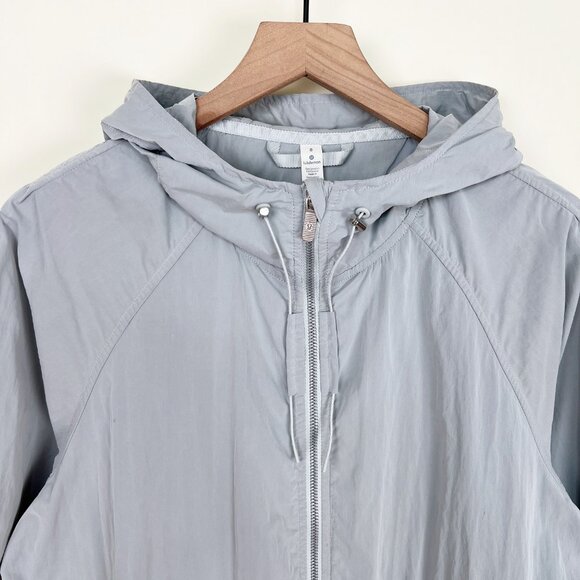 Lululemon Pack & Glyde Rain Jacket Water Resistant Windbreaker Travel Long Coat - Picture 11 of 16
